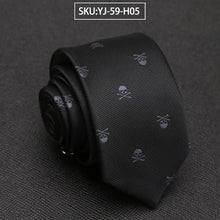 Load image into Gallery viewer, Mens Tie Casual Slim Skull Ties - Jewels of Artemis