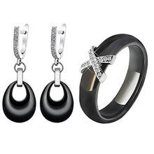 Load image into Gallery viewer, Earrings and X Cross Rings for Women - Jewels of Artemis