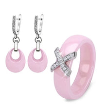Load image into Gallery viewer, Earrings and X Cross Rings for Women - Jewels of Artemis