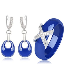 Load image into Gallery viewer, Earrings and X Cross Rings for Women - Jewels of Artemis