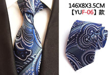 Load image into Gallery viewer, Luxury 8cm Men&#39;s Classic Tie Silk Jacquard Cravatta Floral Plaids Necktie Striped Ties - Jewels of Artemis