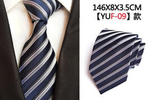 Load image into Gallery viewer, Luxury 8cm Men&#39;s Classic Tie Silk Jacquard Cravatta Floral Plaids Necktie Striped Ties - Jewels of Artemis