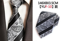 Load image into Gallery viewer, Luxury 8cm Men&#39;s Classic Tie Silk Jacquard Cravatta Floral Plaids Necktie Striped Ties - Jewels of Artemis