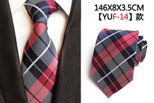 Load image into Gallery viewer, Luxury 8cm Men&#39;s Classic Tie Silk Jacquard Cravatta Floral Plaids Necktie Striped Ties - Jewels of Artemis