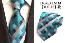 Load image into Gallery viewer, Luxury 8cm Men&#39;s Classic Tie Silk Jacquard Cravatta Floral Plaids Necktie Striped Ties - Jewels of Artemis