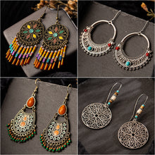 Load image into Gallery viewer, Ethnic Dangle Drop Earrings - Jewels of Artemis