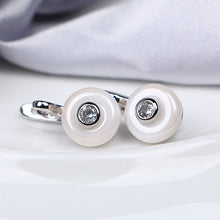 Load image into Gallery viewer, Zirconia Stone Ceramic Earrings - Jewels of Artemis