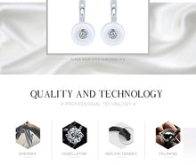 Load image into Gallery viewer, Zirconia Stone Ceramic Earrings - Jewels of Artemis