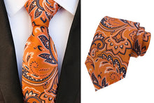 Load image into Gallery viewer, Classic Tie Silk Jacquard Woven Floral Flower Cravatta Ties - Jewels of Artemis