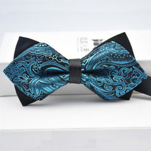 Load image into Gallery viewer, Adjustable Luxury Men&#39;s Bow Tie Arrow 2 Layers Plaids Striped - Jewels of Artemis