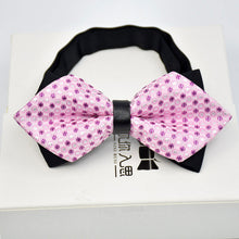 Load image into Gallery viewer, Adjustable Luxury Men&#39;s Bow Tie Arrow 2 Layers Plaids Striped - Jewels of Artemis