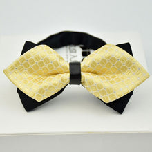 Load image into Gallery viewer, Adjustable Luxury Men&#39;s Bow Tie Arrow 2 Layers Plaids Striped - Jewels of Artemis